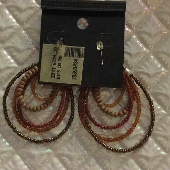 🌻NEW New Multi Beaded Statement Lightweight Dangle Earrings Must Have 🌻 - Picture 5 of 6